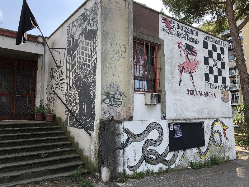 Il centro sociale Torre Maura occupata in una foto del 2019 [Foto: Maria Teresa Natale, CC BY NC SA]