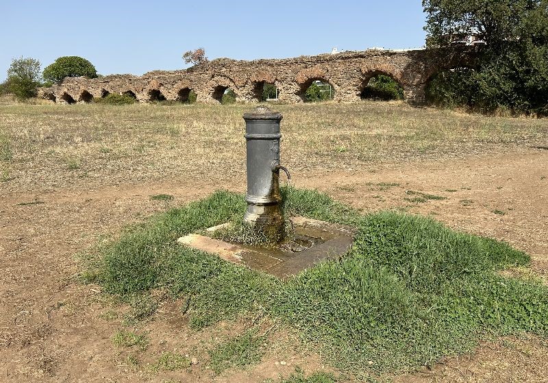 Tratto dell'Acquedotto Alessandrino nel Parco di Tor Tre Teste [Foto: Maria Teresa Natale, CC BY NC SA]